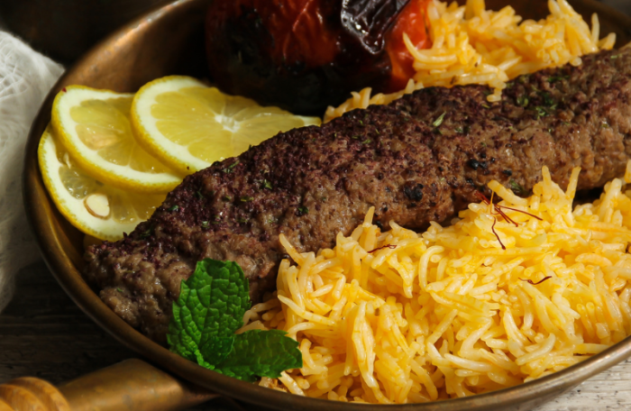 Kabob on Persian Bread