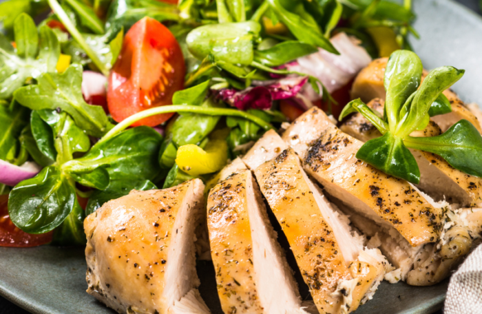 Chicken Breast Kabob Salad